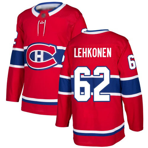 Adidas Youth Artturi Lehkonen Premier Red Home Jersey: NHL #62 Montreal Canadiens