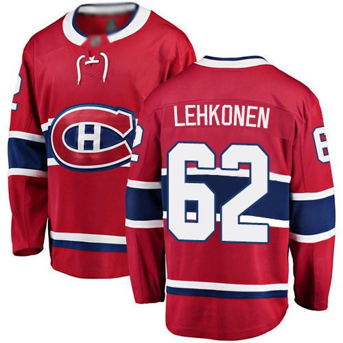 Fanatics Branded Youth Artturi Lehkonen Breakaway Red Home Jersey: NHL #62 Montreal Canadiens