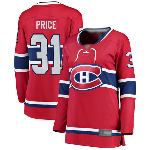 Fanatics Branded Women's Carey Price Breakaway Red Home Jersey: Hockey #31 Montreal Canadiens