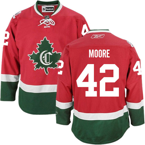 Reebok Men's Dominic Moore Authentic Red Third Jersey: NHL #42 Montreal Canadiens New CD