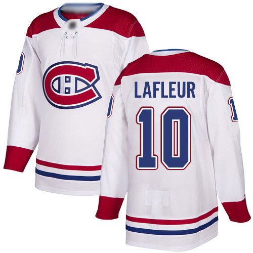 Reebok Youth Guy Lafleur Authentic White Away Jersey: NHL #10 Montreal Canadiens