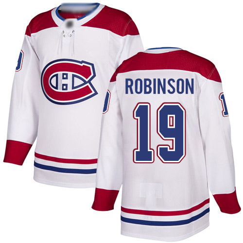 Reebok Men's Larry Robinson Authentic White Away Jersey: NHL #19 Montreal Canadiens