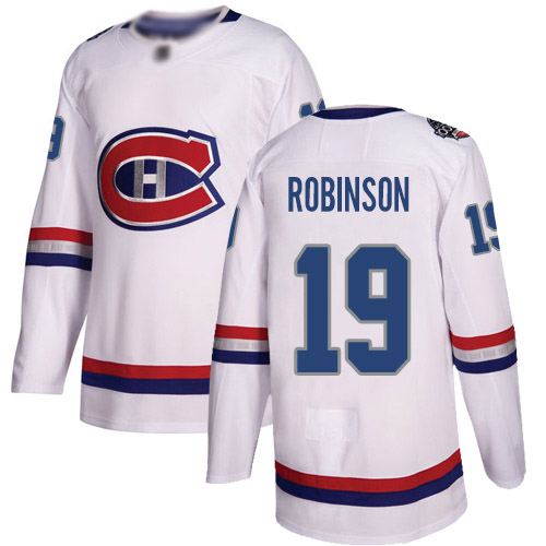 Adidas Youth Larry Robinson Authentic White Jersey: NHL #19 Montreal Canadiens 2017 100 Classic