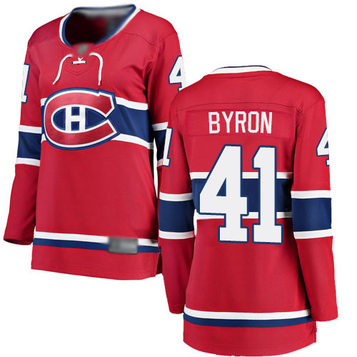 Fanatics Branded Women's Paul Byron Breakaway Red Home Jersey: NHL #41 Montreal Canadiens