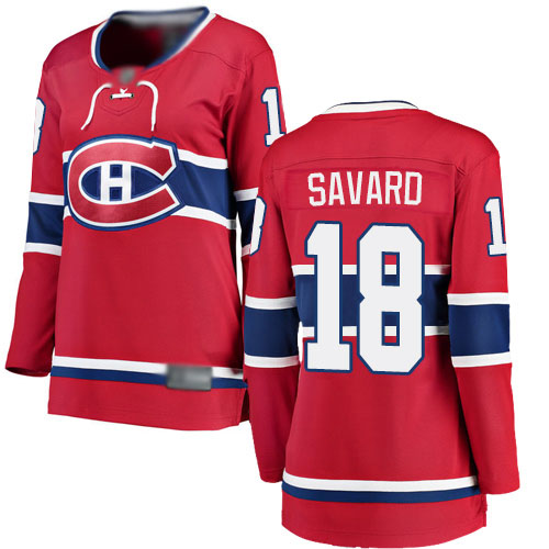 Fanatics Branded Women's Serge Savard Breakaway Red Home Jersey: NHL #18 Montreal Canadiens