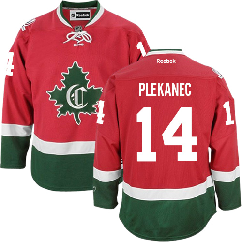 Reebok Youth Tomas Plekanec Authentic Red Third Jersey: NHL #14 Montreal Canadiens New CD