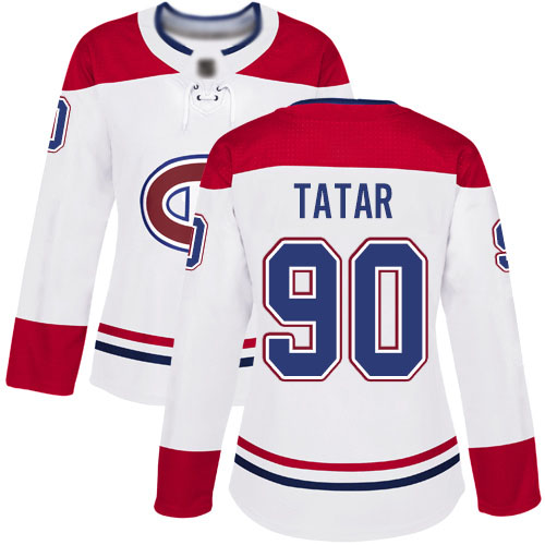 Adidas Women's Tomas Tatar Authentic White Away Jersey: NHL #90 Montreal Canadiens