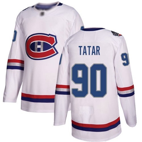 Adidas Youth Tomas Tatar Authentic White Jersey: NHL #90 Montreal Canadiens 2017 100 Classic