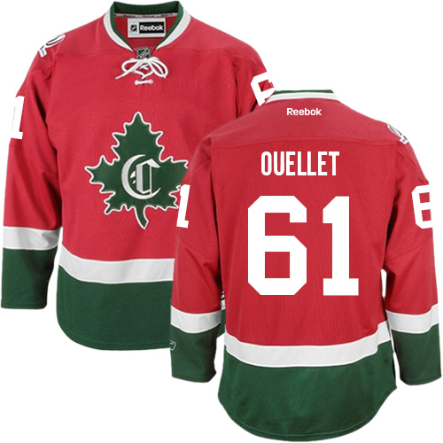 Reebok Youth Xavier Ouellet Authentic Red Third Jersey: NHL #61 Montreal Canadiens New CD