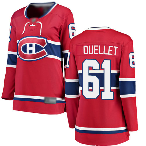 Fanatics Branded Women's Xavier Ouellet Breakaway Red Home Jersey: NHL #61 Montreal Canadiens