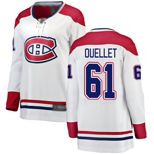 Fanatics Branded Women's Xavier Ouellet Breakaway White Away Jersey: NHL #61 Montreal Canadiens