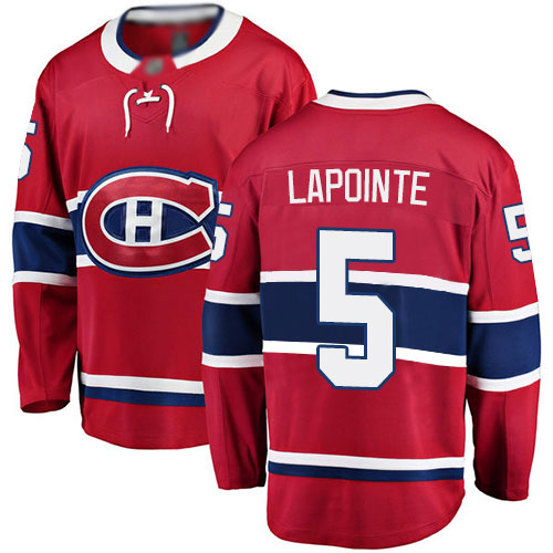 Fanatics Branded Youth Guy Lapointe Breakaway Red Home Jersey: Hockey #5 Montreal Canadiens