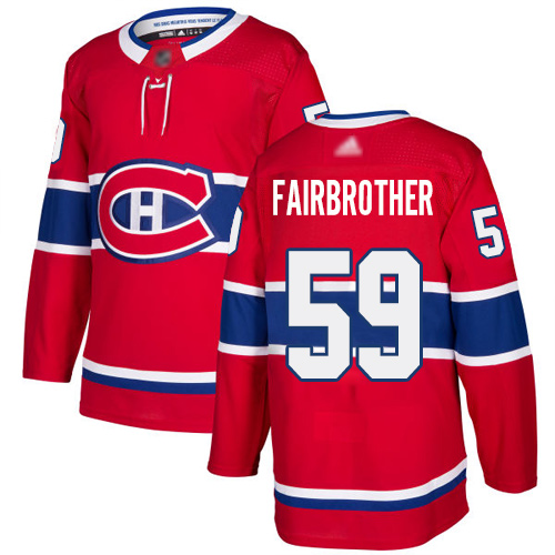 Adidas Men's Jeremiah Addison Premier Red Home Jersey: NHL #64 Montreal Canadiens