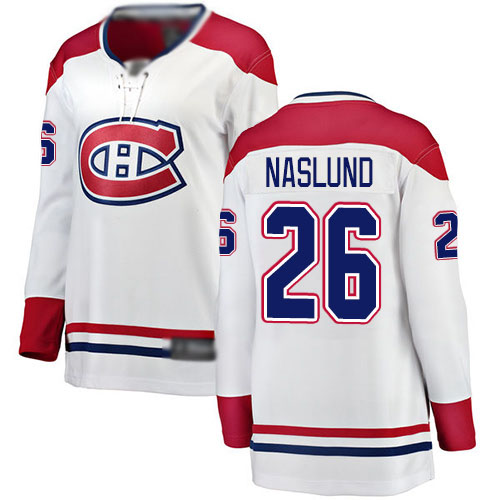 Fanatics Branded Women's Mats Naslund Breakaway White Away Jersey: NHL #26 Montreal Canadiens