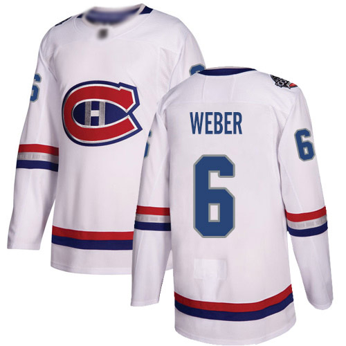 Adidas Men's Shea Weber Authentic White Jersey: NHL #6 Montreal Canadiens 2017 100 Classic