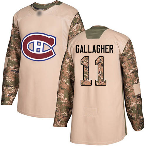 Adidas Men's Brendan Gallagher Authentic Camo Jersey: NHL #11 Montreal Canadiens Veterans Day Practice