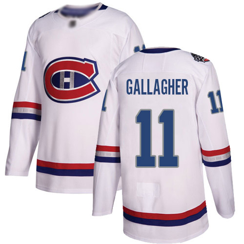 Adidas Men's Brendan Gallagher Authentic White Jersey: NHL #11 Montreal Canadiens 2017 100 Classic