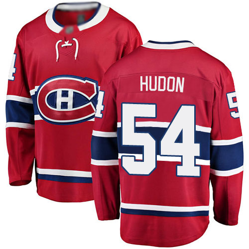 Fanatics Branded Men's Charles Hudon Breakaway Red Home Jersey: NHL #54 Montreal Canadiens