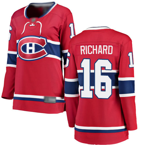 Fanatics Branded Women's Henri Richard Breakaway Red Home Jersey: NHL #16 Montreal Canadiens