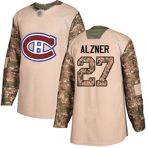 Adidas Men's Karl Alzner Authentic Camo Jersey: NHL #27 Montreal Canadiens Veterans Day Practice