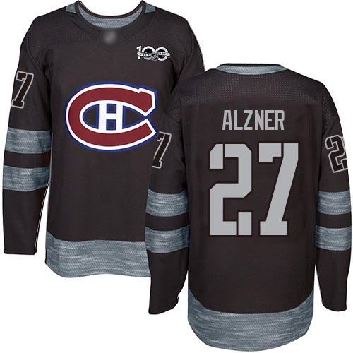 Adidas Men's Karl Alzner Authentic Black Jersey: NHL #27 Montreal Canadiens 1917-2017 100th Anniversary