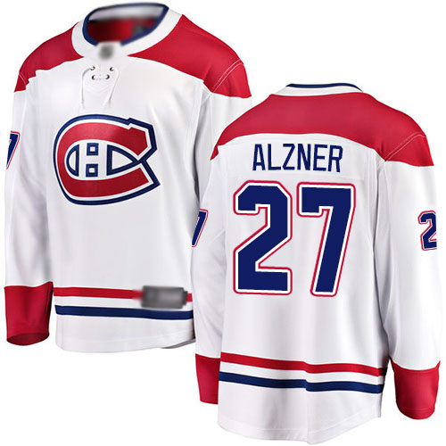 Fanatics Branded Men's Karl Alzner Breakaway White Away Jersey: NHL #27 Montreal Canadiens