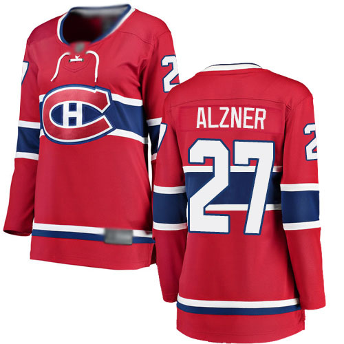 Fanatics Branded Women's Karl Alzner Breakaway Red Home Jersey: NHL #27 Montreal Canadiens