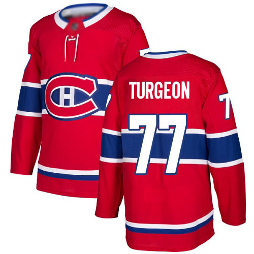 Youth Pierre Turgeon Authentic Red Home Jersey: Hockey #77 Montreal Canadiens