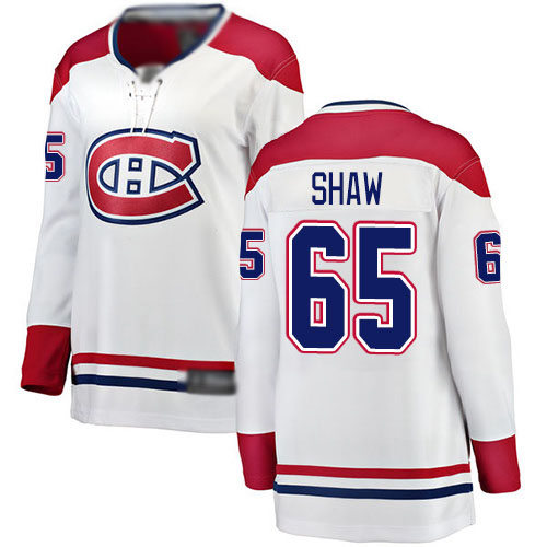 Fanatics Branded Women's Andrew Shaw Breakaway White Away Jersey: NHL #65 Montreal Canadiens